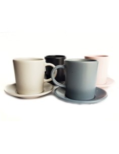 Jarrito Cafe 100cc C/ Plato Colores Surt. 113-19003 113-19004 113-19002 113-19005 Lab02