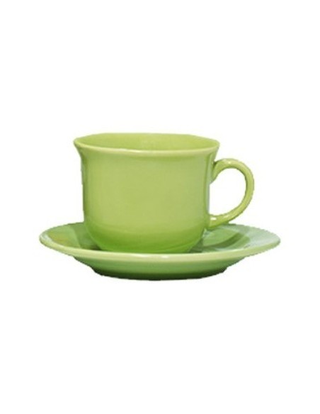 Taza C/plato Verde Manzana Ae04.5010 Mer01 (b12)
