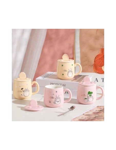 Jarro 400ml Ceramica Animalitos C/cuchara Y Tapa Ceramica 3705/3234 Hom01