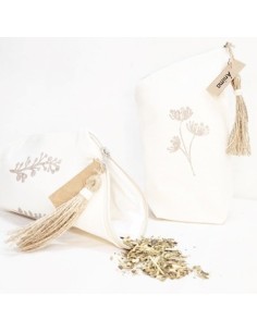 Yerbera/azucara 20x13cm Tela Estampada Patagonia Et01