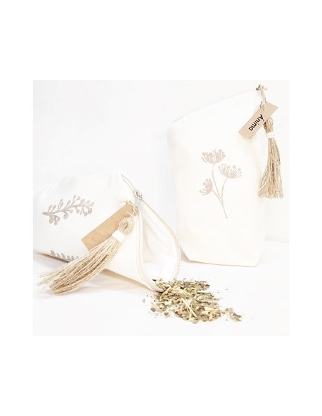 Yerbera/azucara 20x13cm Tela Estampada Patagonia Et01