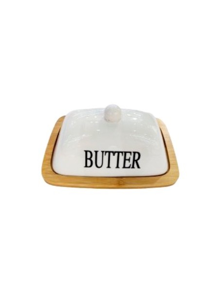Mantequera Porcelana C/base Bamboo 4942810-4942823 Bar02
