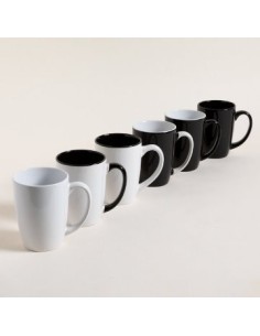 Jarro Mug 460ml Ceramica Blanco/negro 510268 Mish02