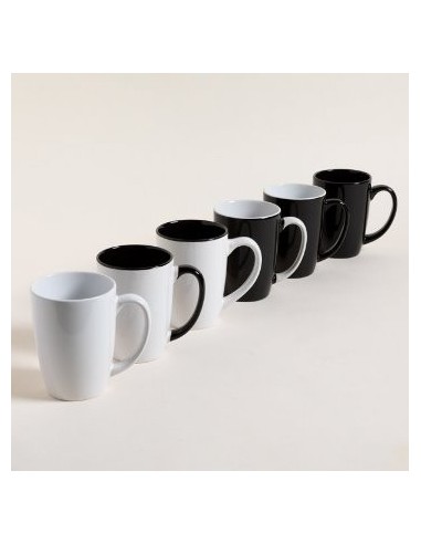 Jarro Mug 460ml Ceramica Blanco/negro 510268 Mish02