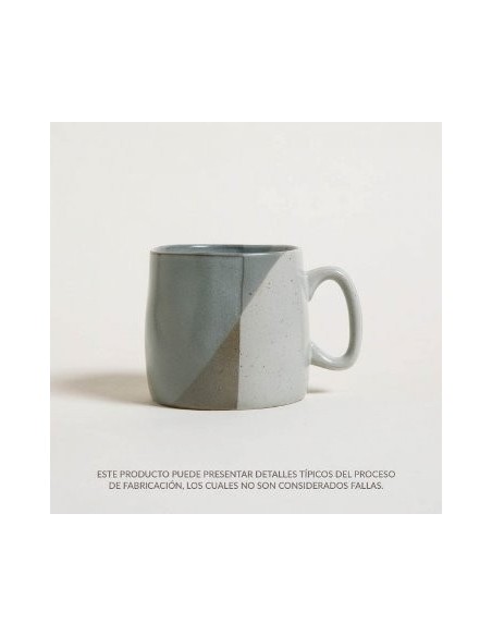Jarro Mug 505ml Bajo Col. Gris 510212 Mish02