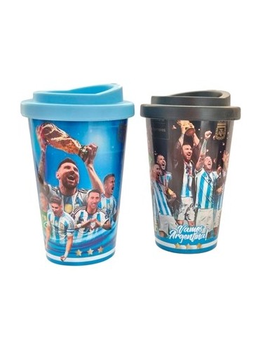 Vaso Cafe Termico Doble Con Tapa Afa 901427 Art05