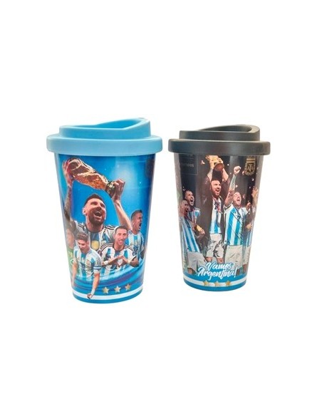 Vaso Cafe Termico Doble Con Tapa Afa 901427 Art05