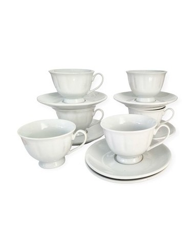 Taza 240cc X6 C/plato Ceramica Blanca 15501/113-25709 Lab02