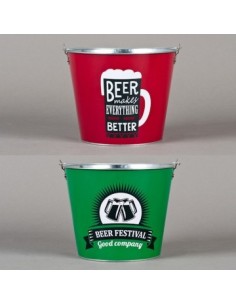 Balde/hielera 20x23cm Laton Surtido 15810452/25600749/25600750 25600748 Tal01 (p)