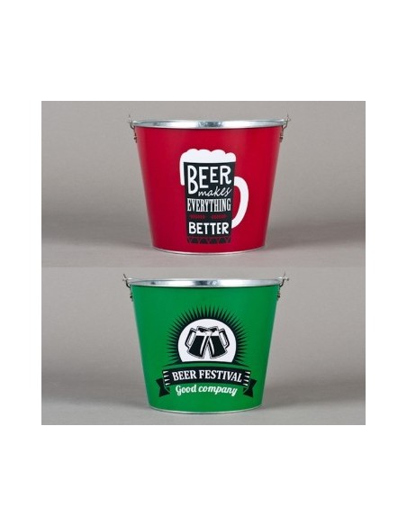 Balde/hielera 20x23cm Laton Surtido 15810452/25600749/25600750 25600748 Tal01 (p)