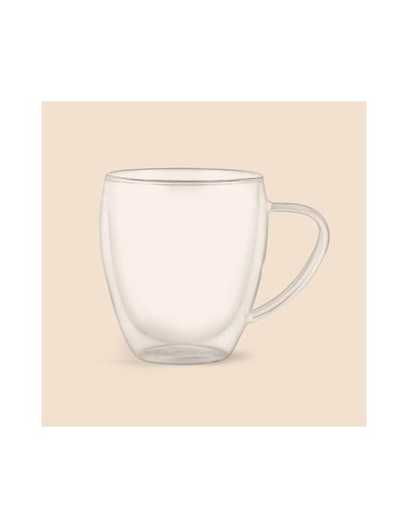 Taza Vidrio 350ml Doble Fondo Ee-43617 Rk2408051 Sf01 Rec01