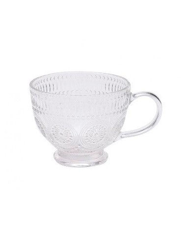 Taza Cafe 325ml X6 Vidrio Labrado En Caja 42281 Ben02