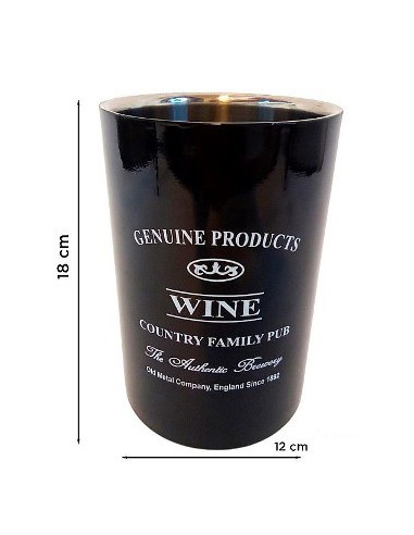 Porta Botella 18cm Metal Estamp. In220003 Ori02