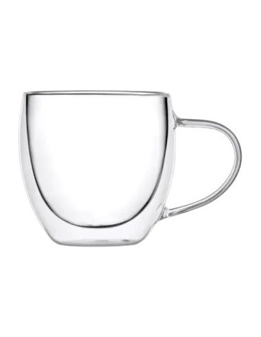 Taza Cafe 250ml Doble Vidrio C/asa Fg240011 Ori02