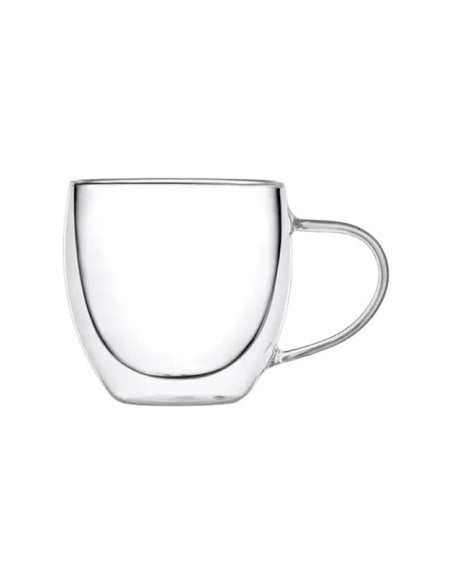 Taza Cafe 250ml Doble Vidrio C/asa Fg240011 Ori02