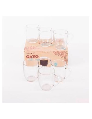 Taza X6 260ml Vidrio Caja Ms951/6-1kg Pk01