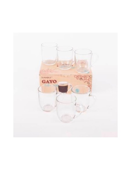 Taza X6 260ml Vidrio Caja Ms951/6-1kg Pk01