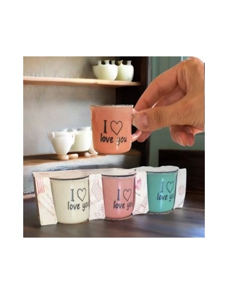 Jarro Mug 110ml Cafe X 3 Unid. Color  4935333 Bar02