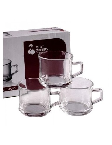 Taza Cafe X6 Vidrio 200ml 105097 Dsa01