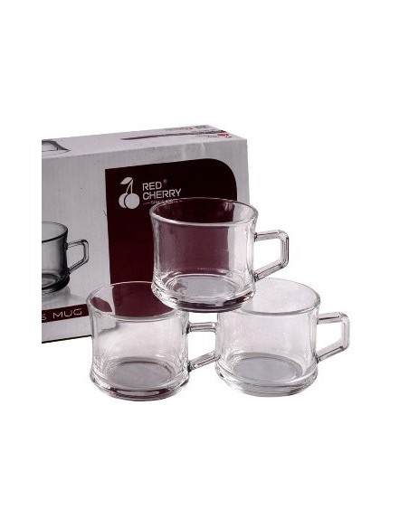 Taza Cafe X6 Vidrio 200ml 105097 Dsa01