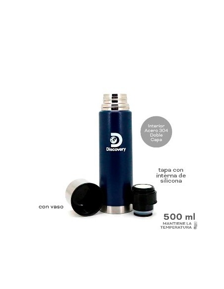Termo 500ml Discovery Acero Inox Col. Surt. 13615 13614 Tar02