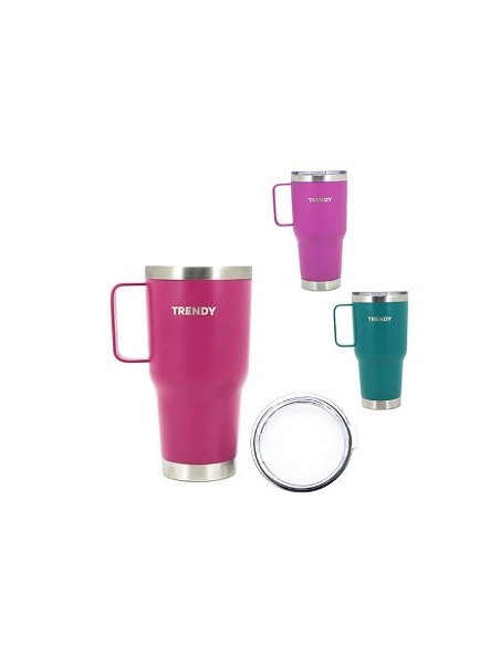 Vaso Termico 900ml C/tapa Acrilico Col. Surt. Trendy 16453 Tar02