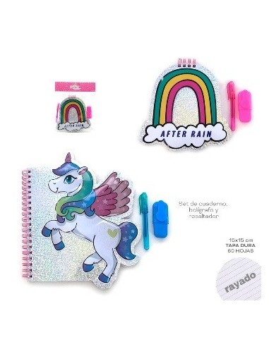 Cuaderno 15x21 Fantasia Holograf/liso Mod. Surt 15424/15425/15426/15427/15428 Tar02