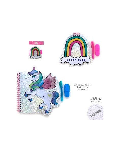 Cuaderno 15x21 Fantasia Holograf/liso Mod. Surt 15424/15425/15426/15427/15428 Tar02