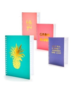 Libreta 12x10 C/esp T/dura Hoja Color Trendy 15462-15463-15464 Tar02