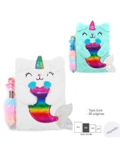 Cuaderno 15x21cm Peluche Fantasia C/boligrafo 15225-15226-15452-15449-15450-15451-15221-15224-15225 Tar02