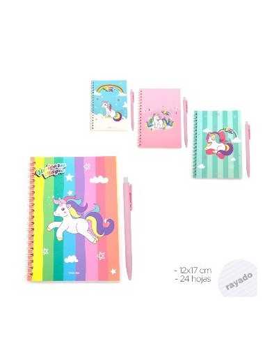Libreta 12x17 C/esp. Boligrafo Trendi Fantasia 11972-15227-15132 15455-15457 Tar02