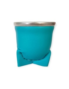 Mate Vidrio Forrado Pie C/bombilla Art05 (m) (p)