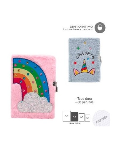 Diario Intimo 15x21 C/boligrafo Peluche Trendy 15223 15032/15035/15037 Tar02