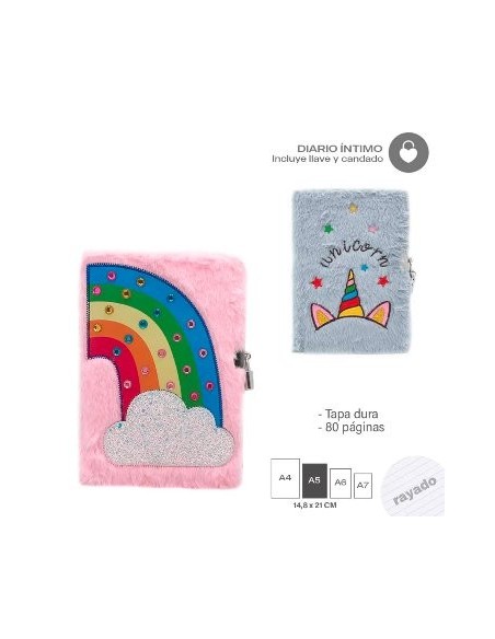 Diario Intimo 15x21 C/boligrafo Peluche Trendy 15223 15032/15035/15037 Tar02