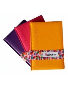 Agenda 2026 A5 15x20 Diaria Encuad. Simil Cuero  3 Colores Katana 519668 Pen01