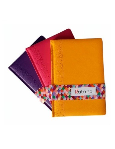 Agenda 2026 A5 15x20 Diaria Encuad. Simil Cuero  3 Colores Katana 519668 Pen01