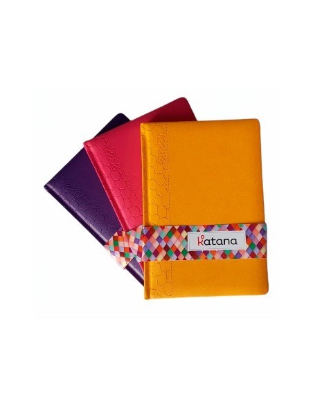 Agenda 2026 A5 15x20 Diaria Encuad. Simil Cuero  3 Colores Katana 519668 Pen01