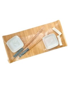 Set De Sushi C/ Tabla+palitos+cazuelas Ca5444 Ca5443z Pk01