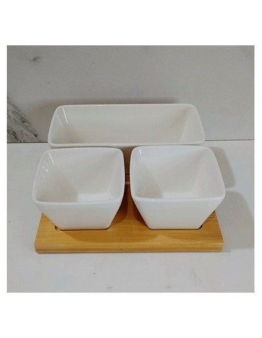 Copetinero 18x18 Setx3 Ceramica/bambu 302203 Pcu01