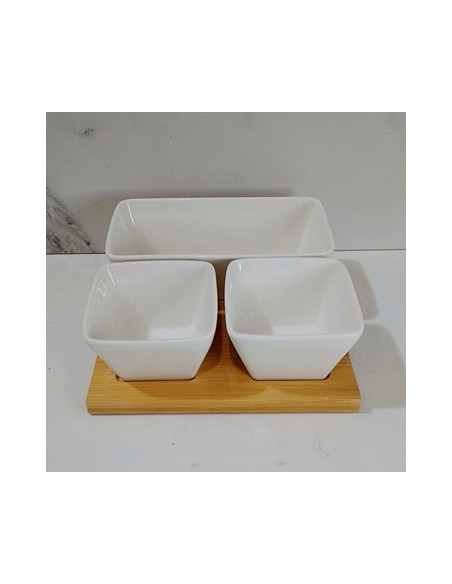 Copetinero 18x18 Setx3 Ceramica/bambu 302203 Pcu01