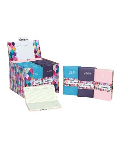 Agenda 2025 8x14 Pocket Pastel Simil Cuero Katana 519002 Pen01