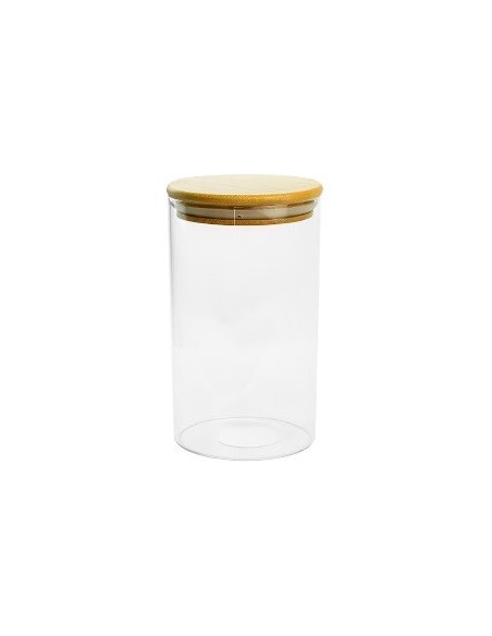 Frasco 1100ml Vidrio C/tapa Bamboo C5262 Dec01