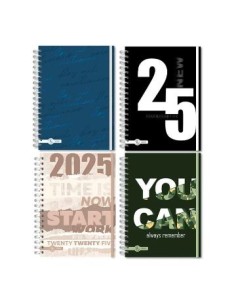 Agenda 2026 15x21 Semana Vista C/ Espiral Uomo 8007 Rey02