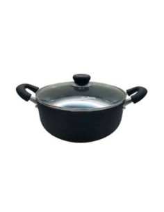 Olla 20cm Teflon C/tapa Vidrio Y Mango Plast Th20sf/day05 Hud01(m)