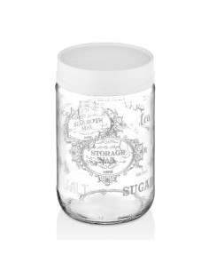 Frasco 18cm Vidrio C/inscripcion Retro C4768 Dec01