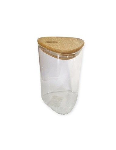 Frasco Vidrio Triangular T/bambooc 16cm301291 Pcu01