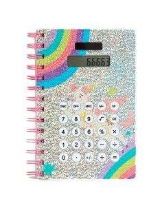Libreta 18x13.5cm Holografica C/calculadora Bb20343 Sf01