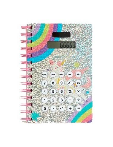 Libreta 18x13.5cm Holografica C/calculadora Bb20343 Sf01