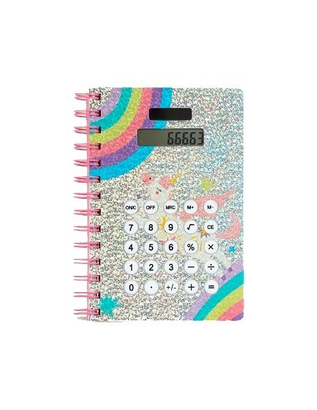 Libreta 18x13.5cm Holografica C/calculadora Bb20343 Sf01
