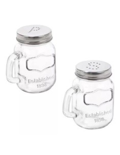 Salero-pimentero Cuad. C/asa Vidrio 957d 4421 Fur01 Bzp01 (b12)